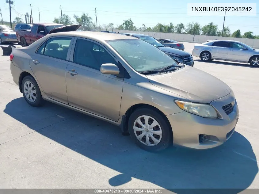 2009 Toyota Corolla Le VIN: 1NXBU40E39Z045242 Lot: 40473213