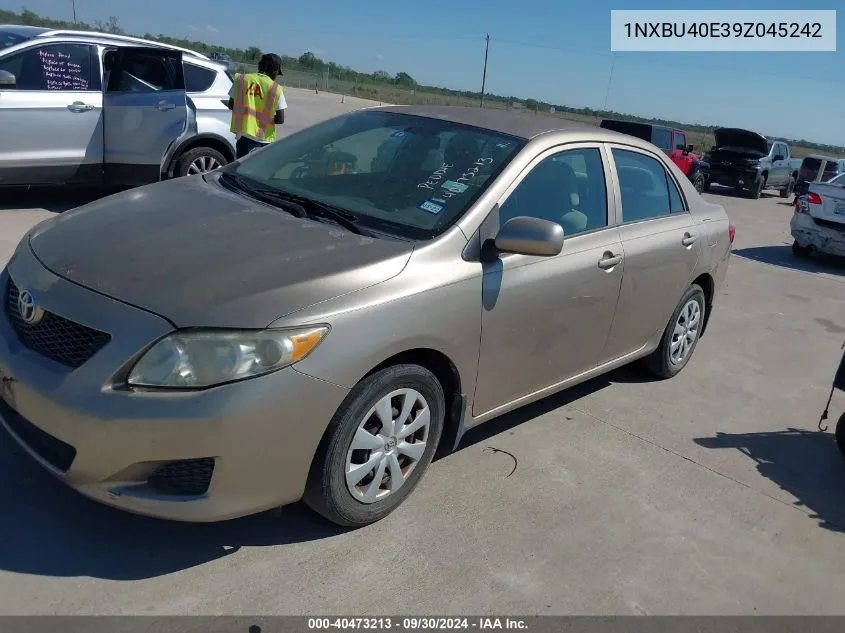 2009 Toyota Corolla Le VIN: 1NXBU40E39Z045242 Lot: 40473213