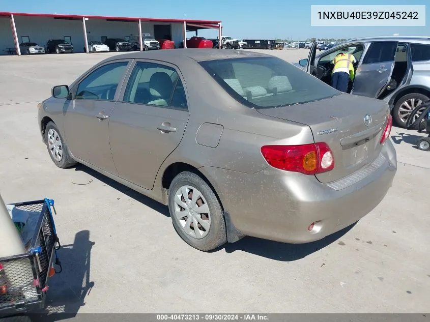 2009 Toyota Corolla Le VIN: 1NXBU40E39Z045242 Lot: 40473213