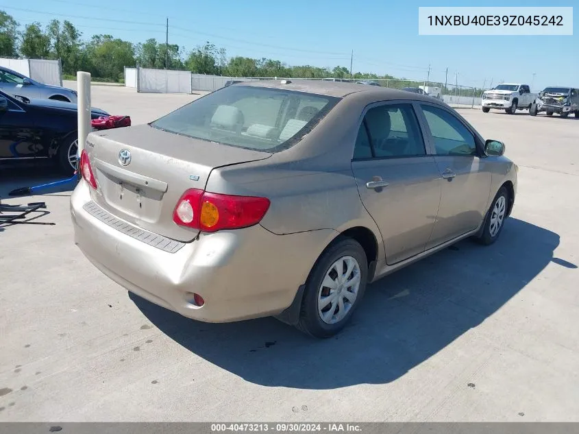 2009 Toyota Corolla Le VIN: 1NXBU40E39Z045242 Lot: 40473213