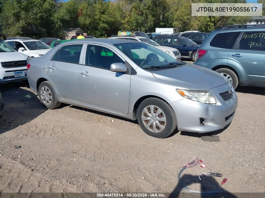 2009 Toyota Corolla Le VIN: JTDBL40E199055617 Lot: 40475514