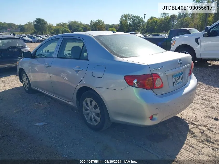 2009 Toyota Corolla Le VIN: JTDBL40E199055617 Lot: 40475514