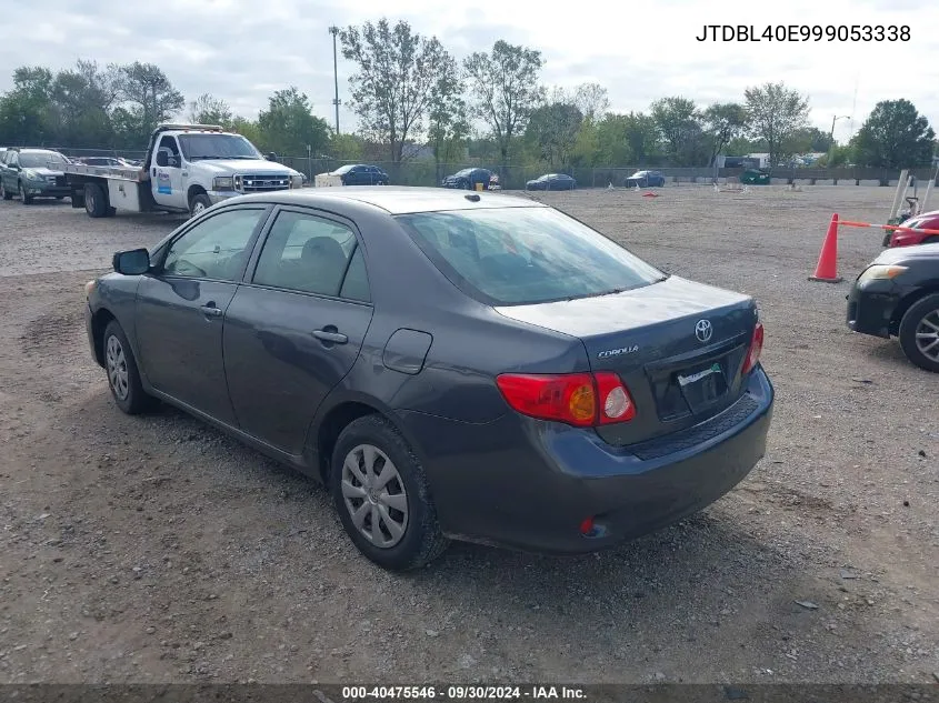 2009 Toyota Corolla Le VIN: JTDBL40E999053338 Lot: 40475546