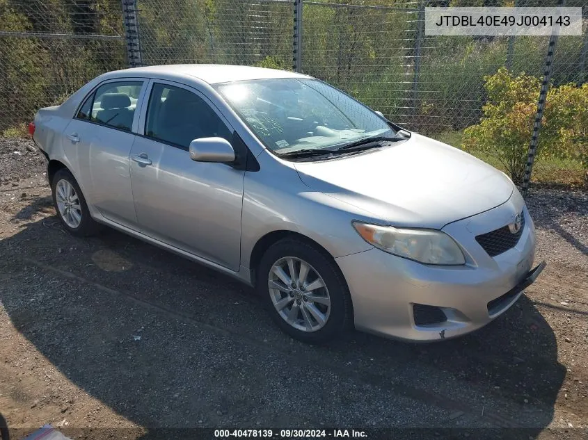 2009 Toyota Corolla Le VIN: JTDBL40E49J004143 Lot: 40478139