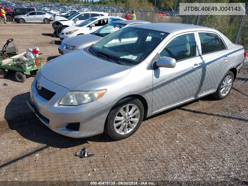 2009 Toyota Corolla Le VIN: JTDBL40E49J004143 Lot: 40478139