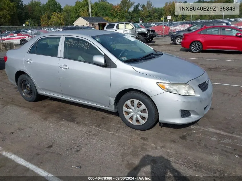 2009 Toyota Corolla Le VIN: 1NXBU40E29Z136843 Lot: 40478388