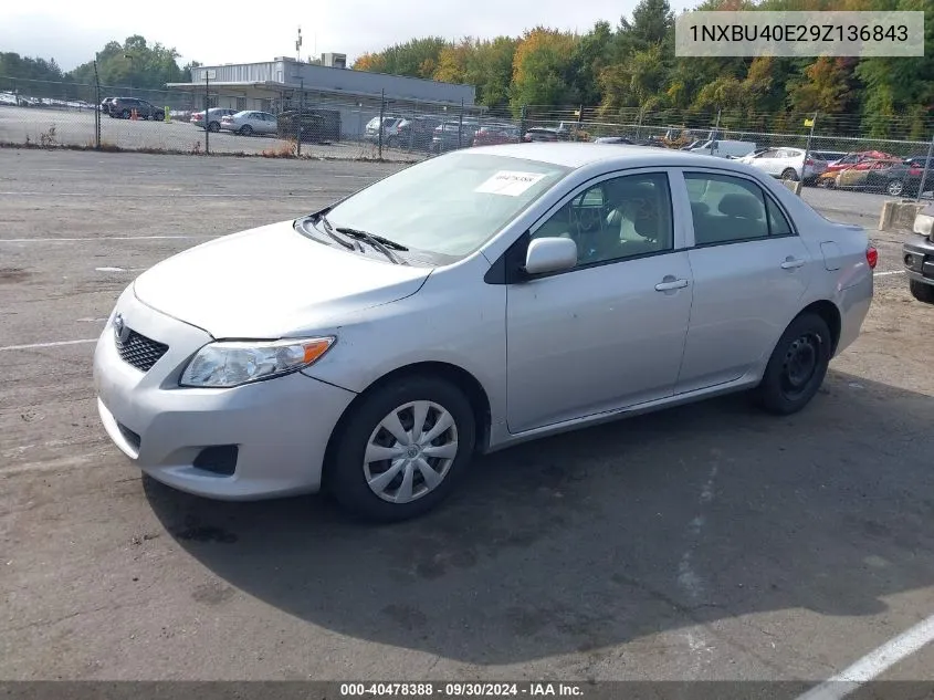 2009 Toyota Corolla Le VIN: 1NXBU40E29Z136843 Lot: 40478388