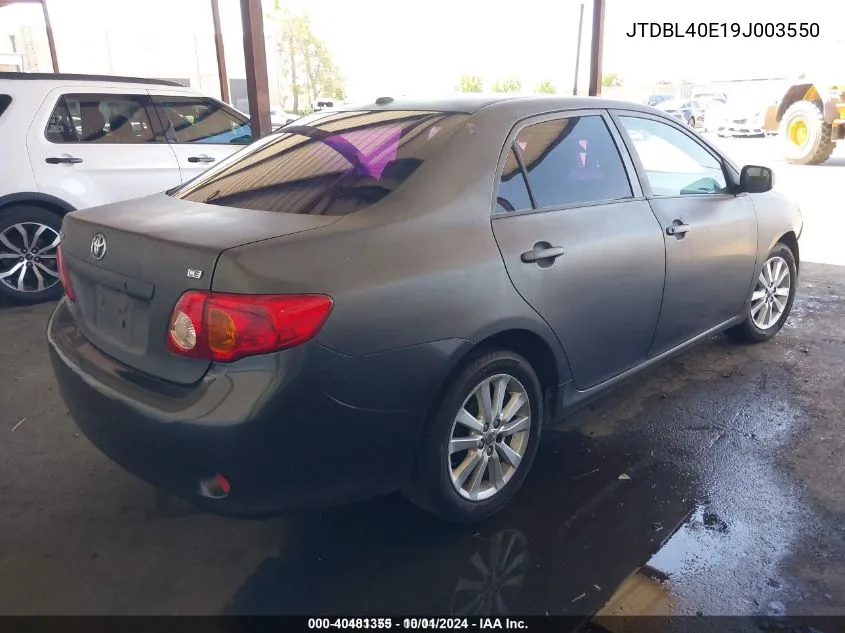 JTDBL40E19J003550 2009 Toyota Corolla Le