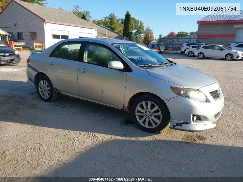 2009 Toyota Corolla S VIN: 1NXBU40E09Z061754 Lot: 40487462