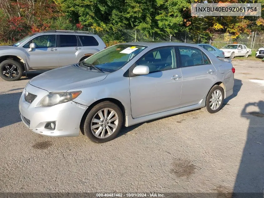 2009 Toyota Corolla S VIN: 1NXBU40E09Z061754 Lot: 40487462