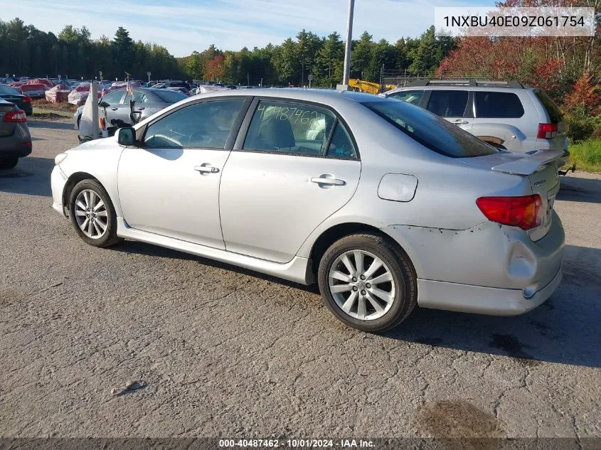 2009 Toyota Corolla S VIN: 1NXBU40E09Z061754 Lot: 40487462