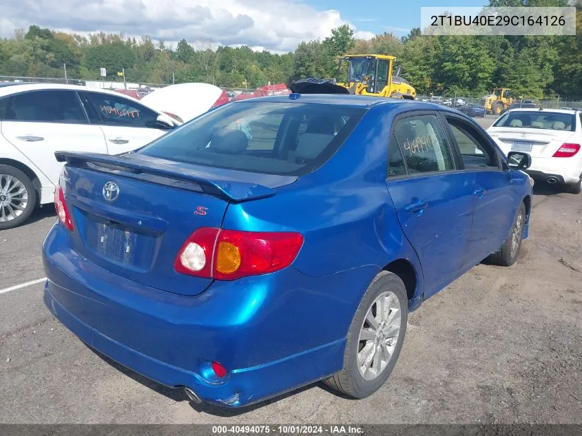 2009 Toyota Corolla S VIN: 2T1BU40E29C164126 Lot: 40494075