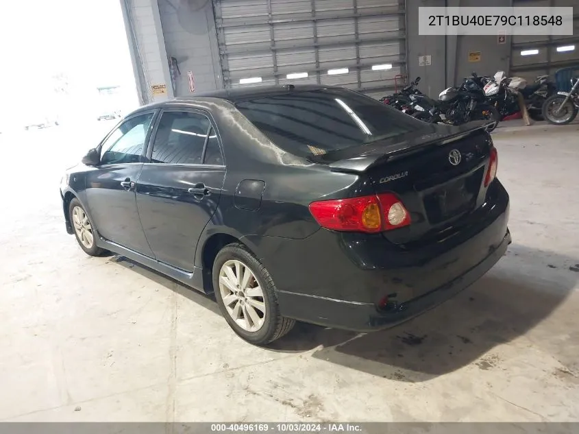 2009 Toyota Corolla S VIN: 2T1BU40E79C118548 Lot: 40496169