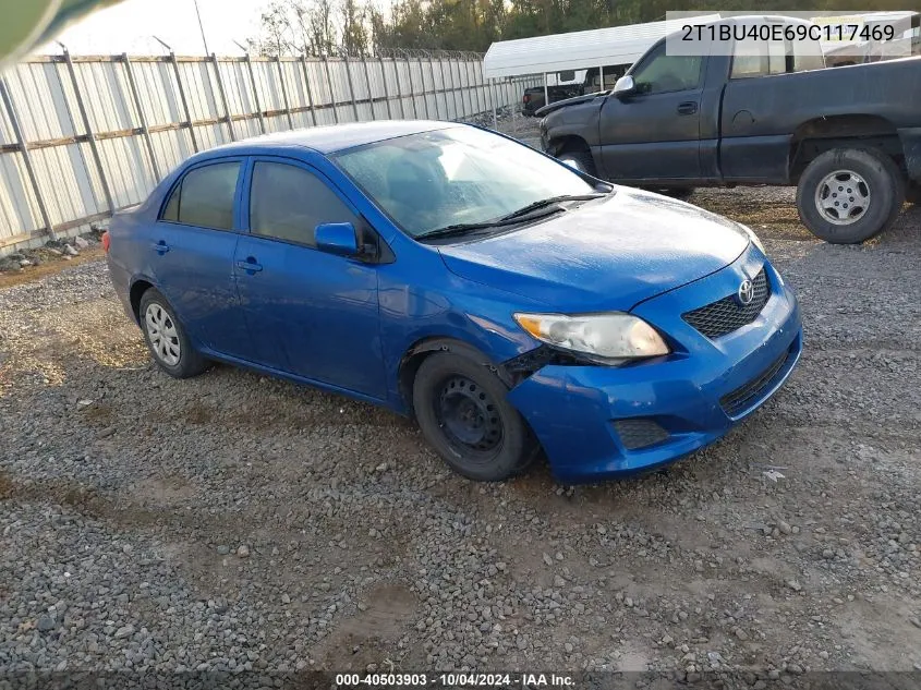 2009 Toyota Corolla Le VIN: 2T1BU40E69C117469 Lot: 40503903