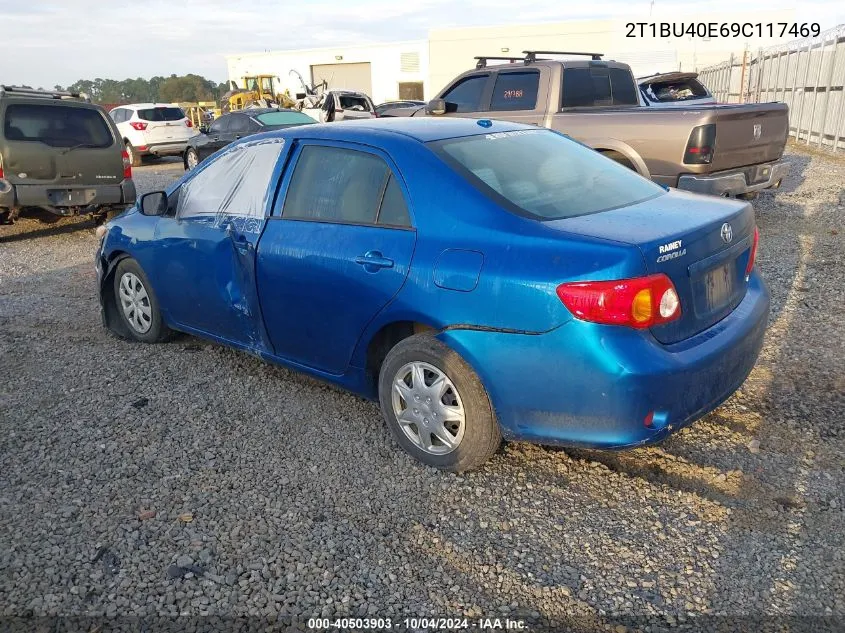 2T1BU40E69C117469 2009 Toyota Corolla Le