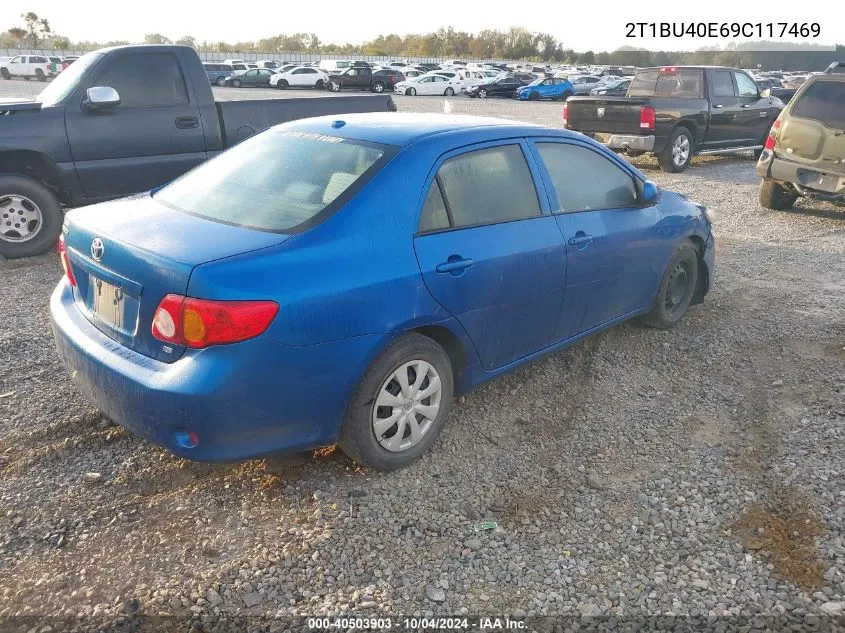 2T1BU40E69C117469 2009 Toyota Corolla Le