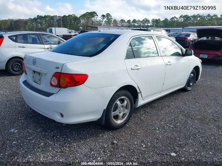 1NXBU40E79Z150995 2009 Toyota Corolla Le