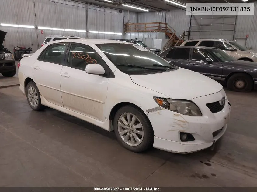 2009 Toyota Corolla S/Le/Xle VIN: 1NXBU40E09Z131835 Lot: 40507827