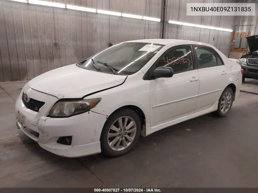 2009 Toyota Corolla S/Le/Xle VIN: 1NXBU40E09Z131835 Lot: 40507827