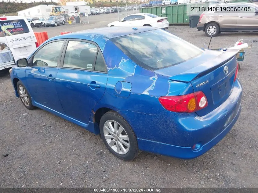 2009 Toyota Corolla S VIN: 2T1BU40E19C060405 Lot: 40511968