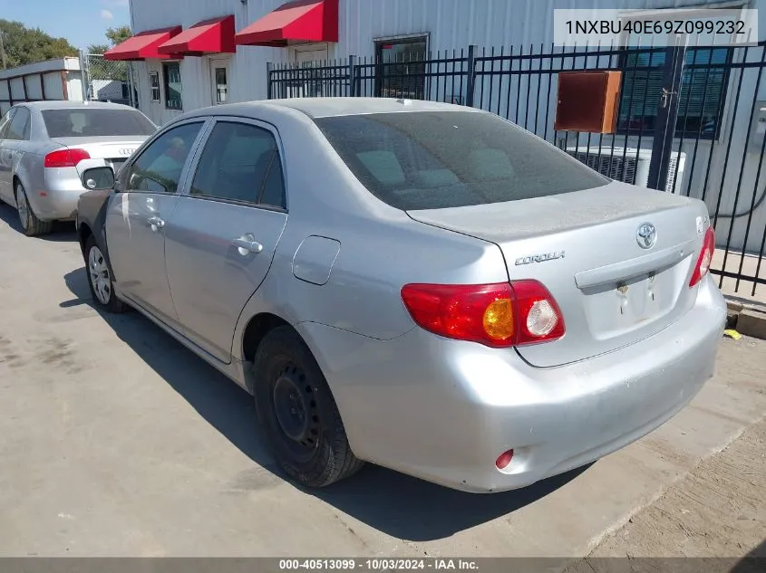 1NXBU40E69Z099232 2009 Toyota Corolla Le