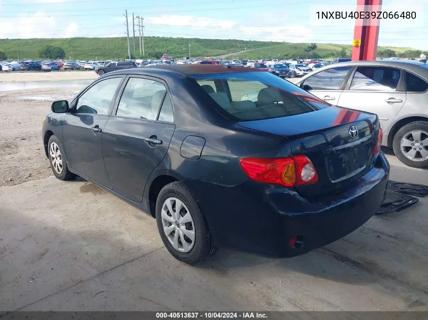 2009 Toyota Corolla VIN: 1NXBU40E39Z066480 Lot: 40513637