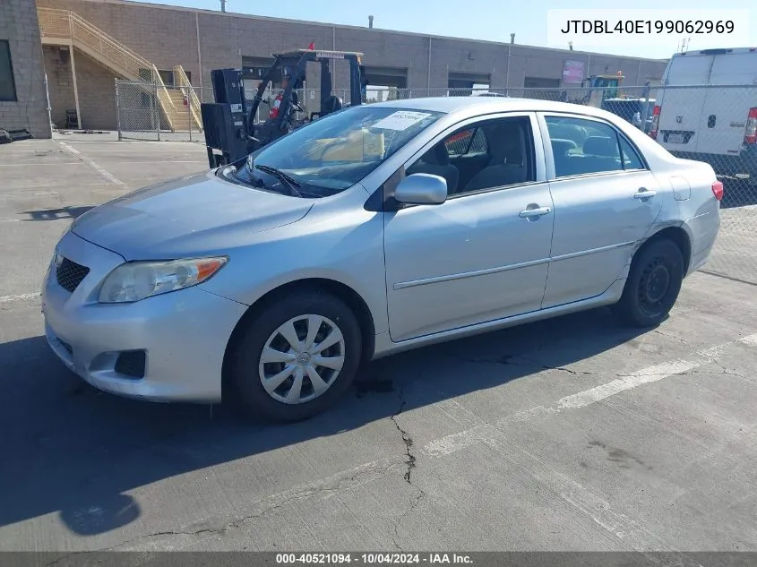 2009 Toyota Corolla Le VIN: JTDBL40E199062969 Lot: 40521094