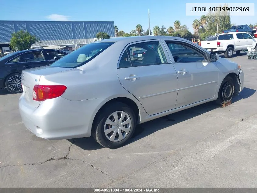 2009 Toyota Corolla Le VIN: JTDBL40E199062969 Lot: 40521094