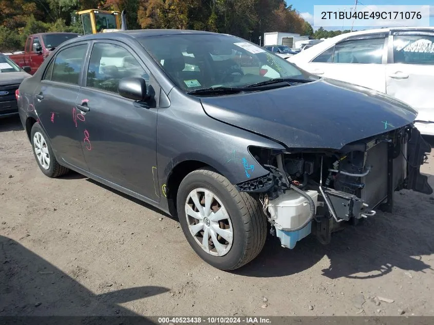 2009 Toyota Corolla VIN: 2T1BU40E49C171076 Lot: 40523438