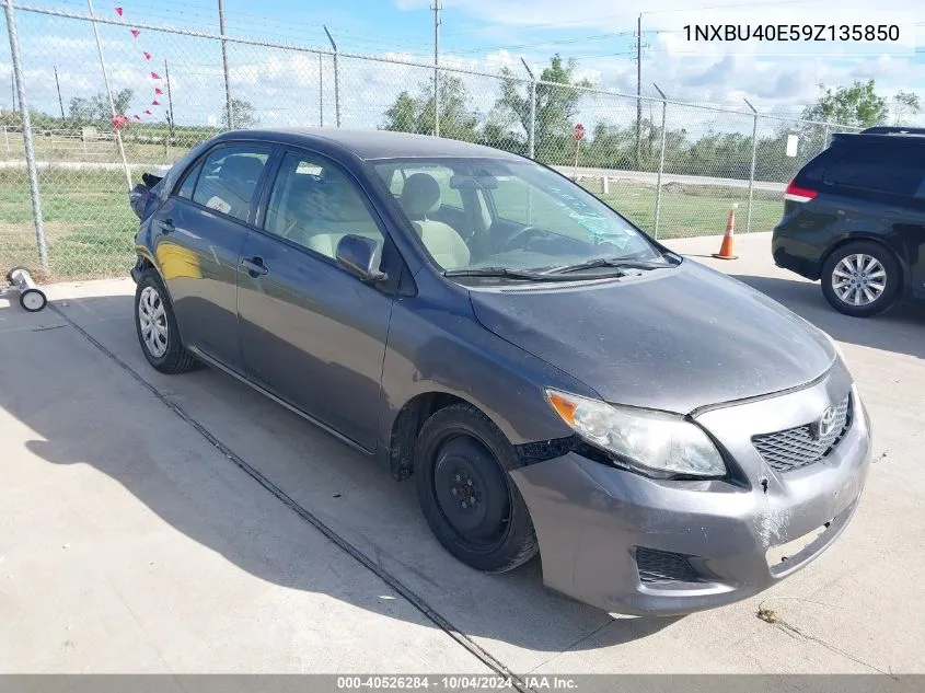 2009 Toyota Corolla Le VIN: 1NXBU40E59Z135850 Lot: 40526284