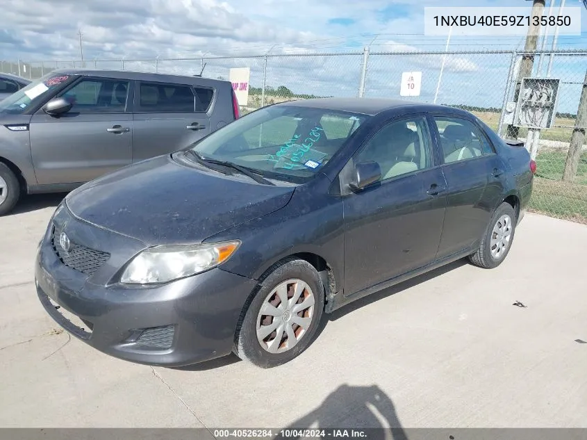 2009 Toyota Corolla Le VIN: 1NXBU40E59Z135850 Lot: 40526284