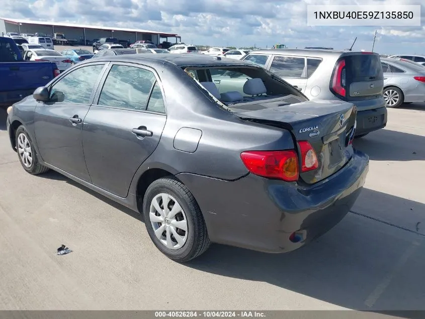 2009 Toyota Corolla Le VIN: 1NXBU40E59Z135850 Lot: 40526284