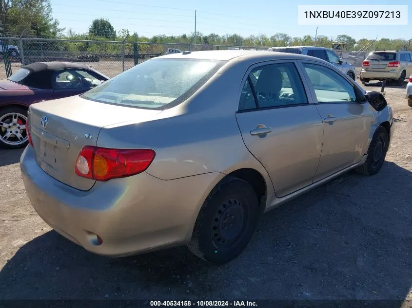 2009 Toyota Corolla Le VIN: 1NXBU40E39Z097213 Lot: 40534158