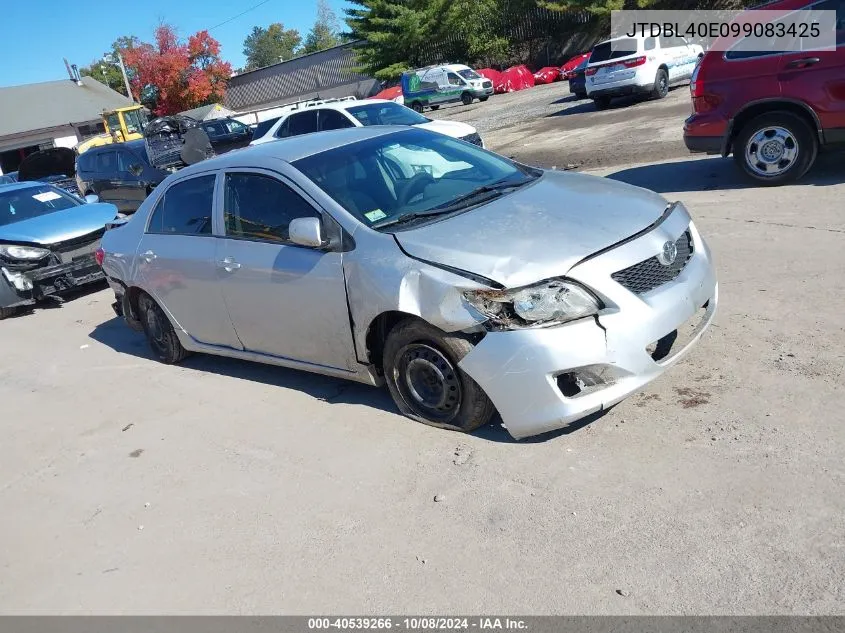 2009 Toyota Corolla Le VIN: JTDBL40E099083425 Lot: 40539266