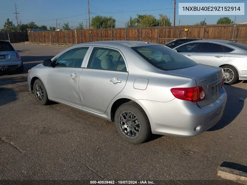 2009 Toyota Corolla VIN: 1NXBU40E29Z152914 Lot: 40539462