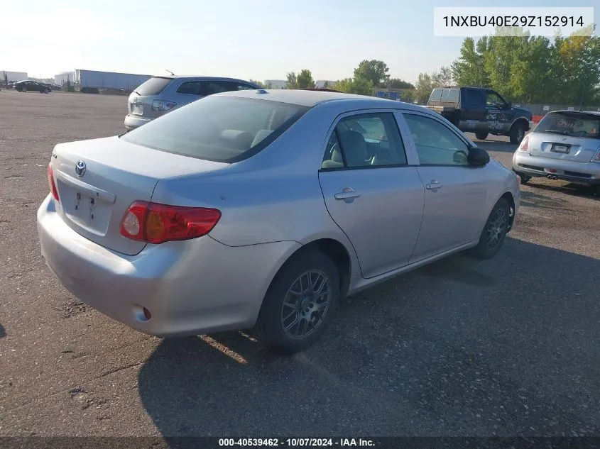 2009 Toyota Corolla VIN: 1NXBU40E29Z152914 Lot: 40539462