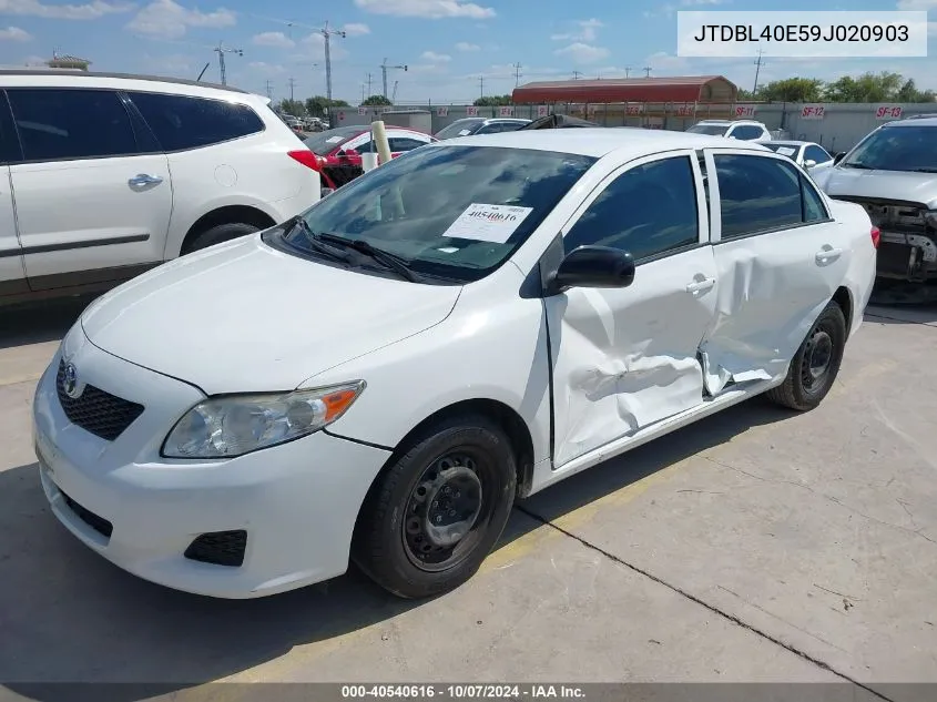 2009 Toyota Corolla VIN: JTDBL40E59J020903 Lot: 40540616