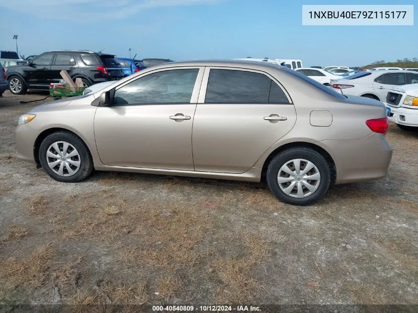 2009 Toyota Corolla S/Le/Xle VIN: 1NXBU40E79Z115177 Lot: 40540809