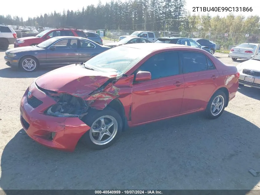 2009 Toyota Corolla Xle VIN: 2T1BU40E99C131866 Lot: 40540959