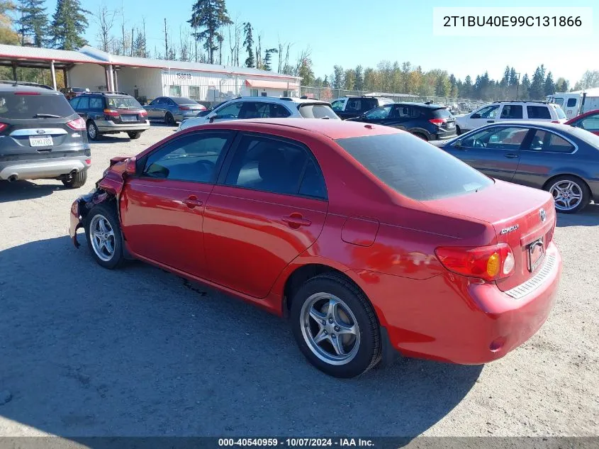 2009 Toyota Corolla Xle VIN: 2T1BU40E99C131866 Lot: 40540959