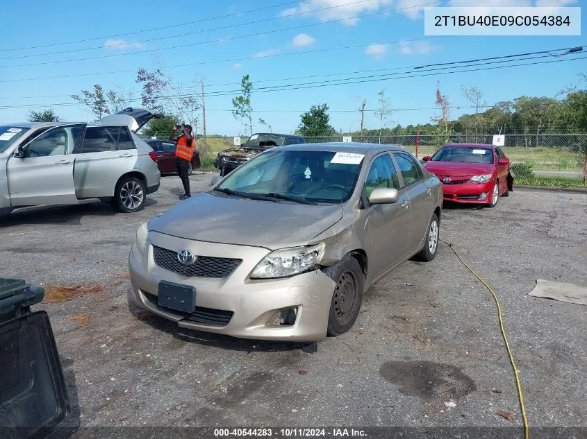 2009 Toyota Corolla S/Le/Xle VIN: 2T1BU40E09C054384 Lot: 40544283