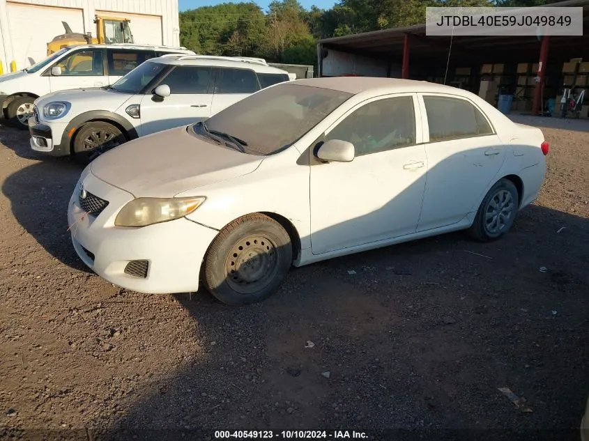 2009 Toyota Corolla Le/Xle VIN: JTDBL40E59J049849 Lot: 40549123