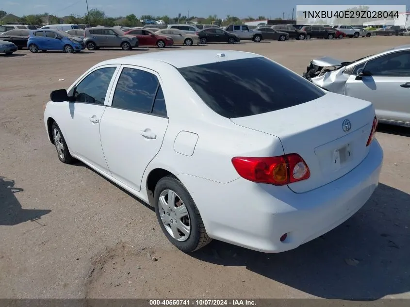 2009 Toyota Corolla VIN: 1NXBU40E29Z028044 Lot: 40550741