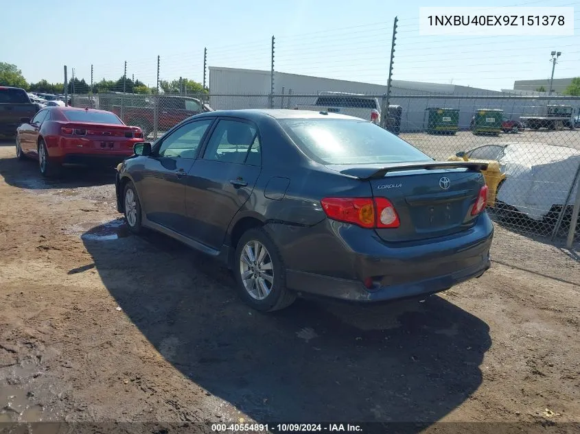 2009 Toyota Corolla S/Le/Xle VIN: 1NXBU40EX9Z151378 Lot: 40554891