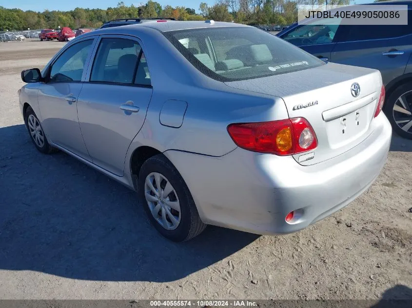 2009 Toyota Corolla VIN: JTDBL40E499050086 Lot: 40555574