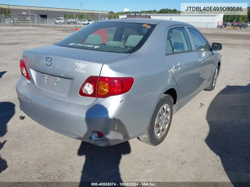 2009 Toyota Corolla VIN: JTDBL40E499050086 Lot: 40555574