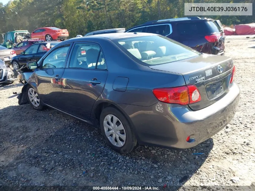 2009 Toyota Corolla Le VIN: JTDBL40E39J036176 Lot: 40556444