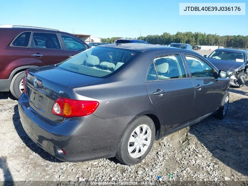 2009 Toyota Corolla Le VIN: JTDBL40E39J036176 Lot: 40556444