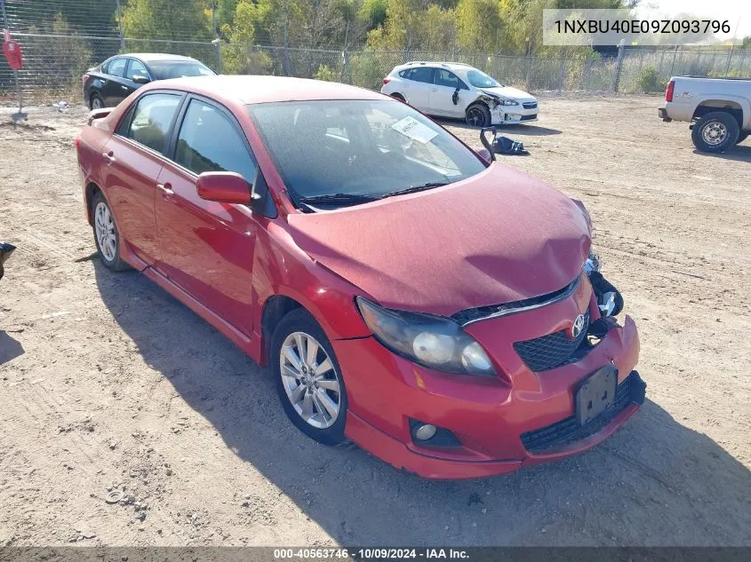 1NXBU40E09Z093796 2009 Toyota Corolla S