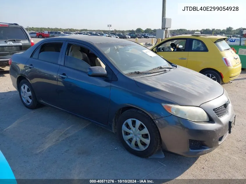 2009 Toyota Corolla Le VIN: JTDBL40E299054928 Lot: 40571276